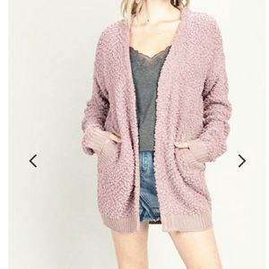 Debut light/dusty pink cardigan